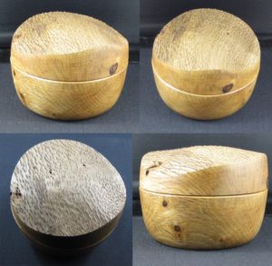 box pin oak 100 mm diameter x 80 mm high