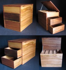 4 views of a stringybark box